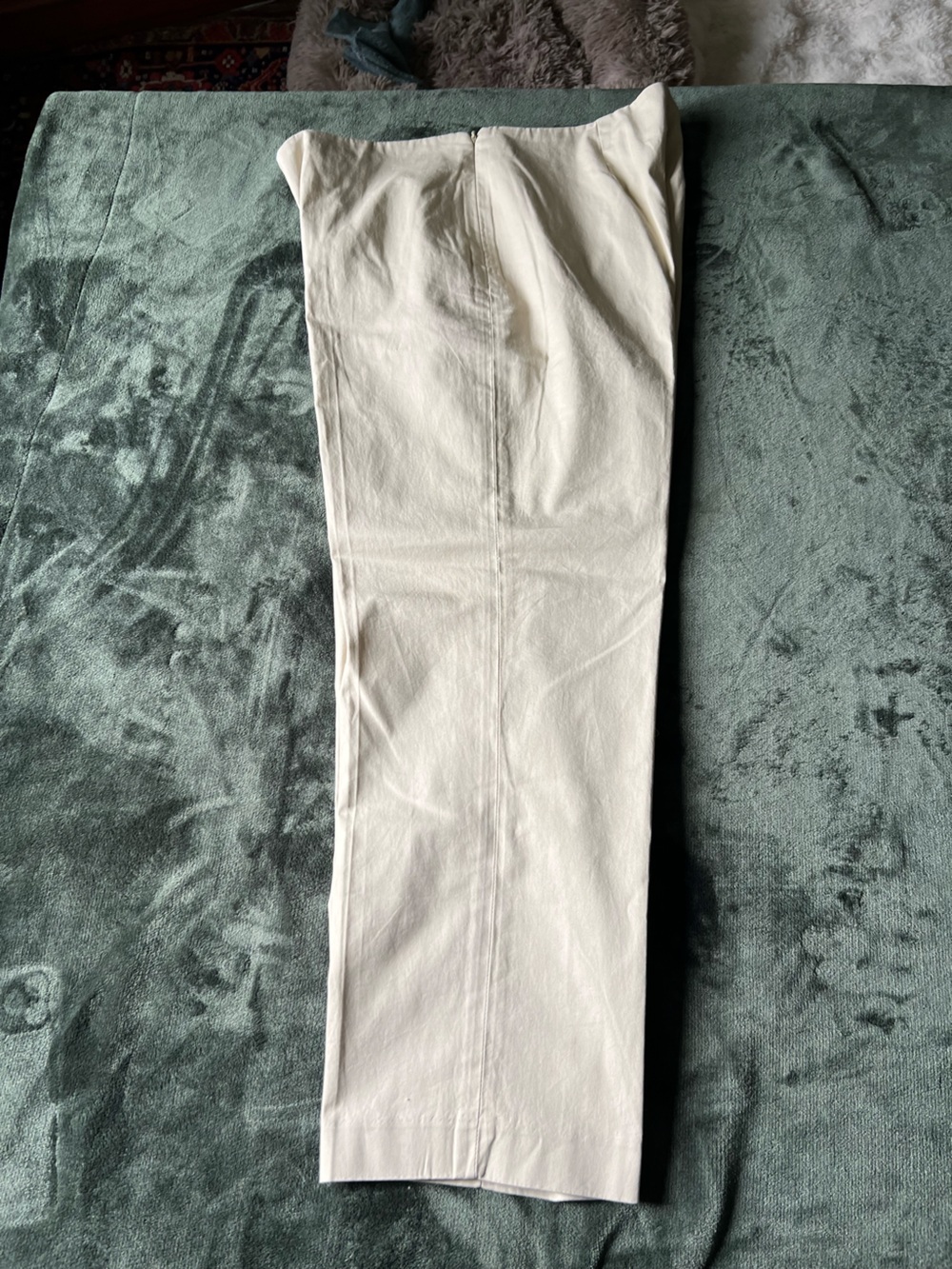 TALBOTS KHAKI Straight-Leg Pants - stretch-smooth side zipper